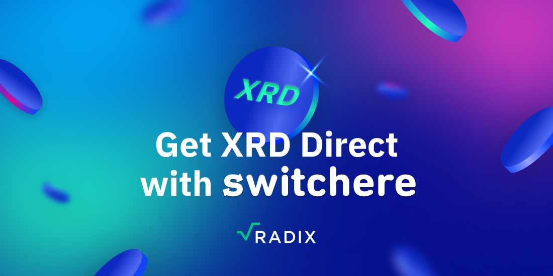 XRD Token Now Available via Debit or Credit Card The Radix Blog